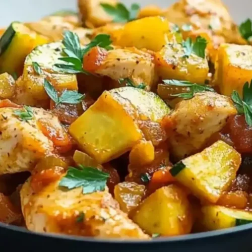 Poulet aux Courgettes