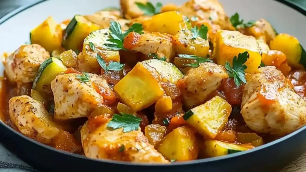 Poulet aux Courgettes