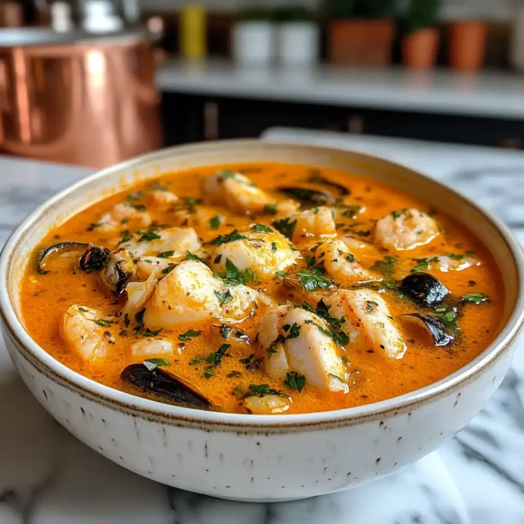 Préparation de la Recette Soupe de Poisson