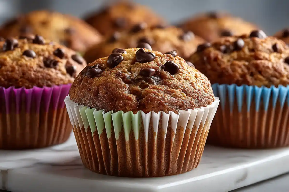 muffin banane chocolat