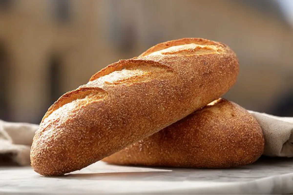 Pain complet maison à la croûte dorée et croustillante, illustrant le résultat final de la recette pain complet.