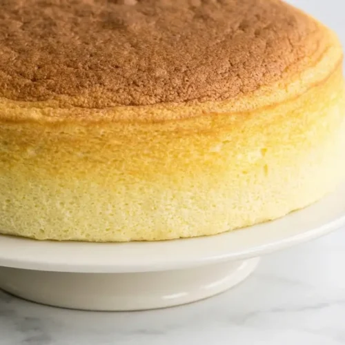Généreuse recette cheesecake japonais infusée aux zestes de yuzu sur une assiette en céramique minimaliste, avec ombres douces sur marbre blanc.