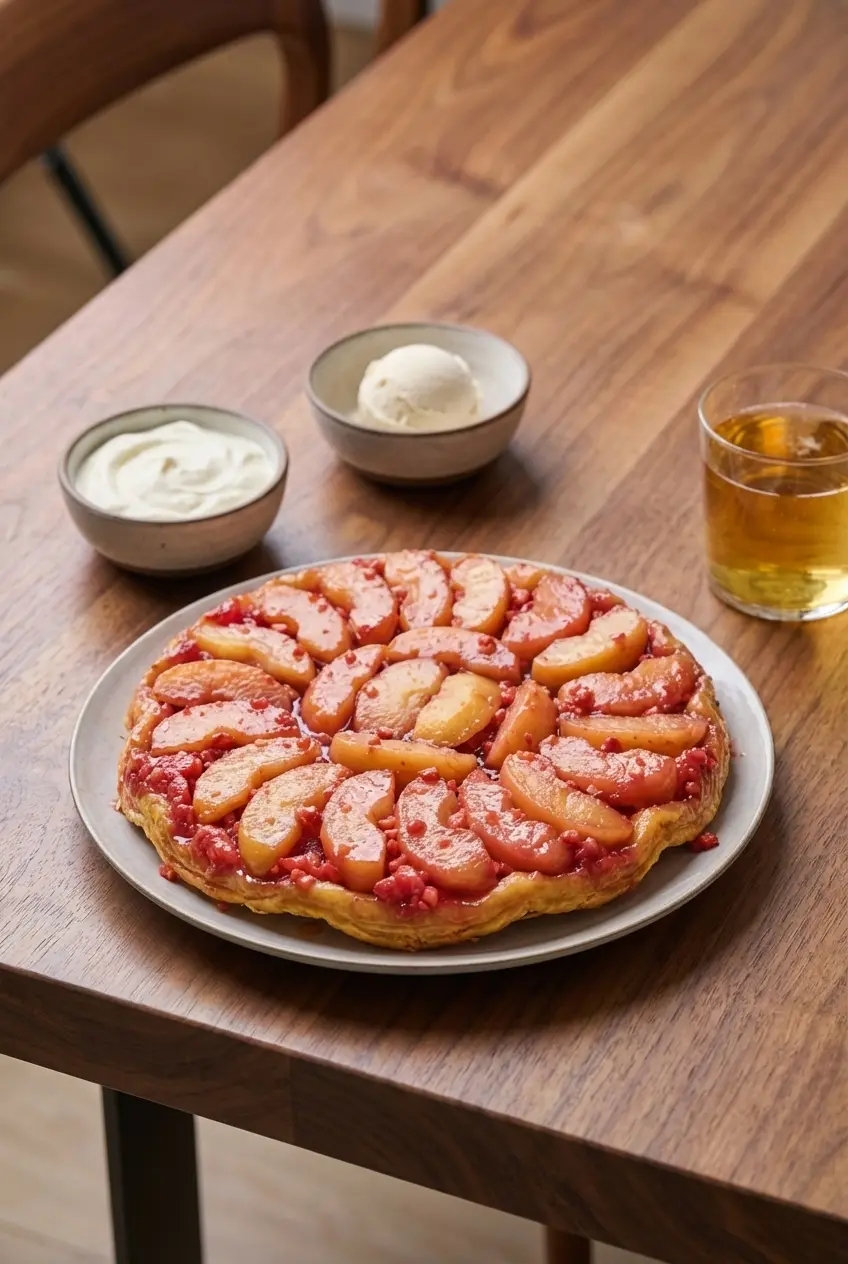 Recette Tarte Tatin Aux Pralines Roses Fondante Et Croustillante