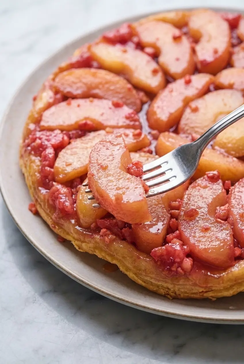 Recette Tarte Tatin Aux Pralines Roses Fondante Et Croustillante