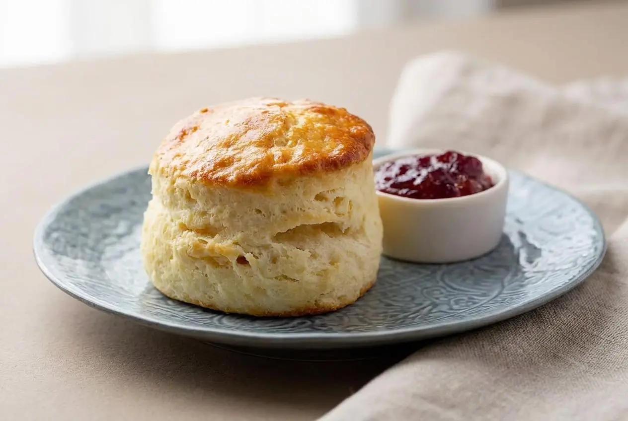 Recette scones anglais dorés et moelleux, servis tièdes avec leur croûte croustillante.